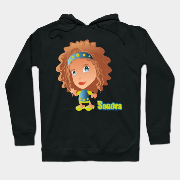 "Sandra" - Little People of Technopolis Hoodie by George Barakoukakis